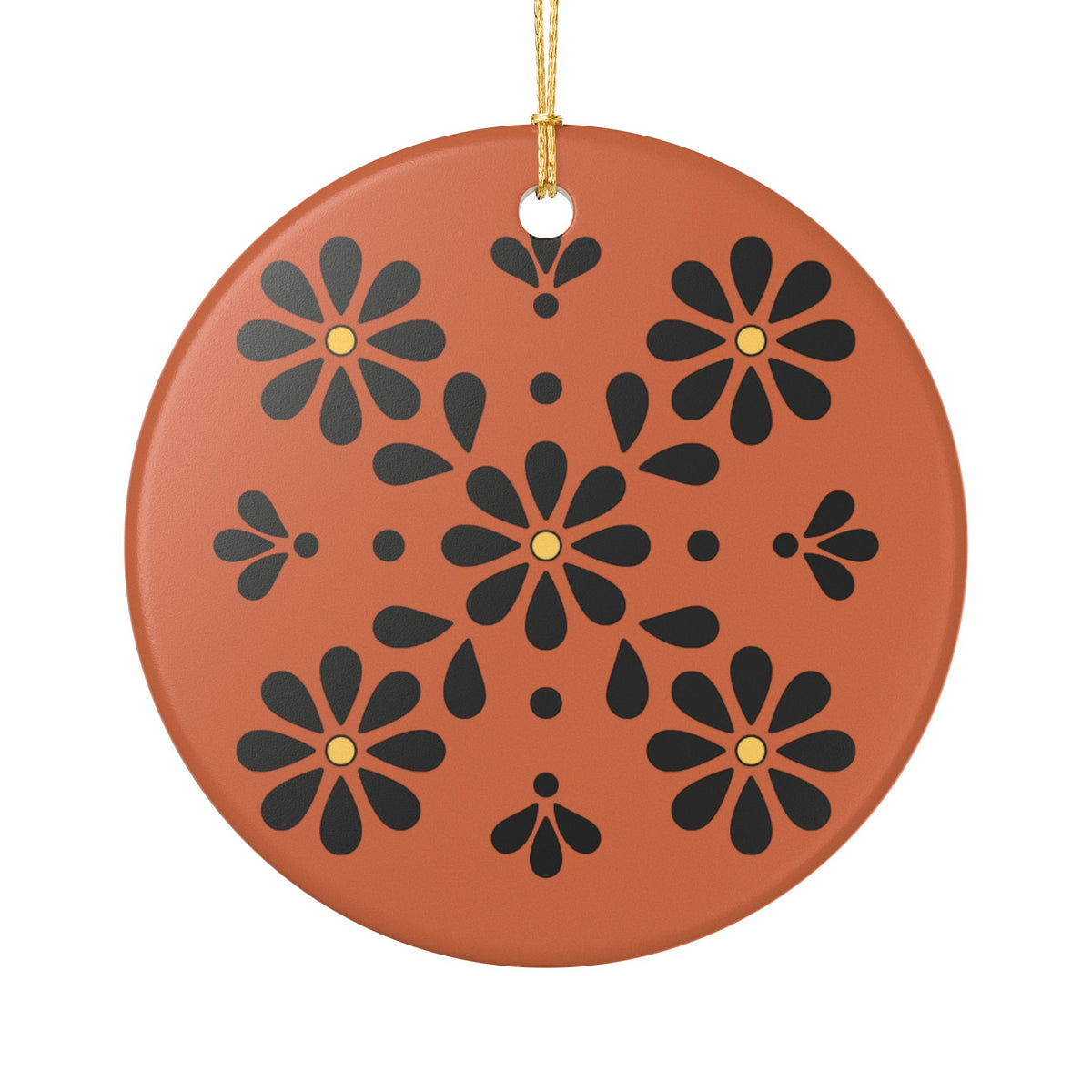 Personalized Mexican Barro Pintado Style4 - Ceramic Double Sided Ornament