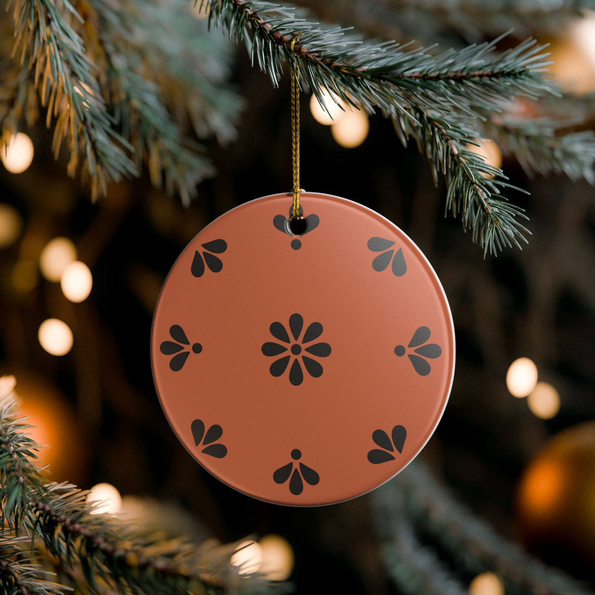 Personalized Mexican Barro Pintado Style2 - Ceramic Double Sided Ornament