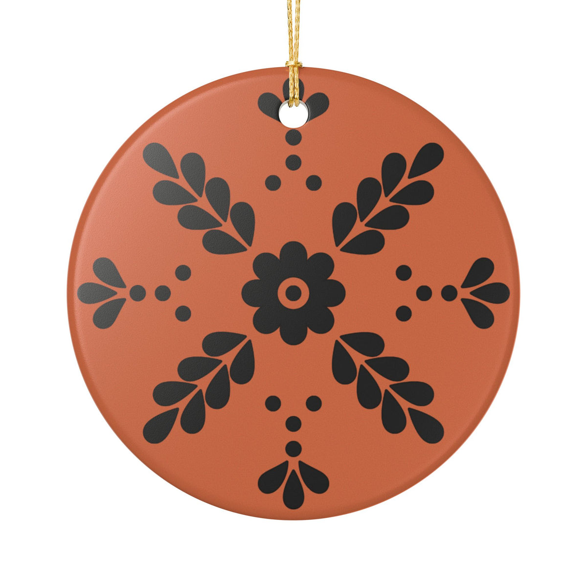 Personalized Mexican Barro Pintado Style3 - Ceramic Double Sided Ornament