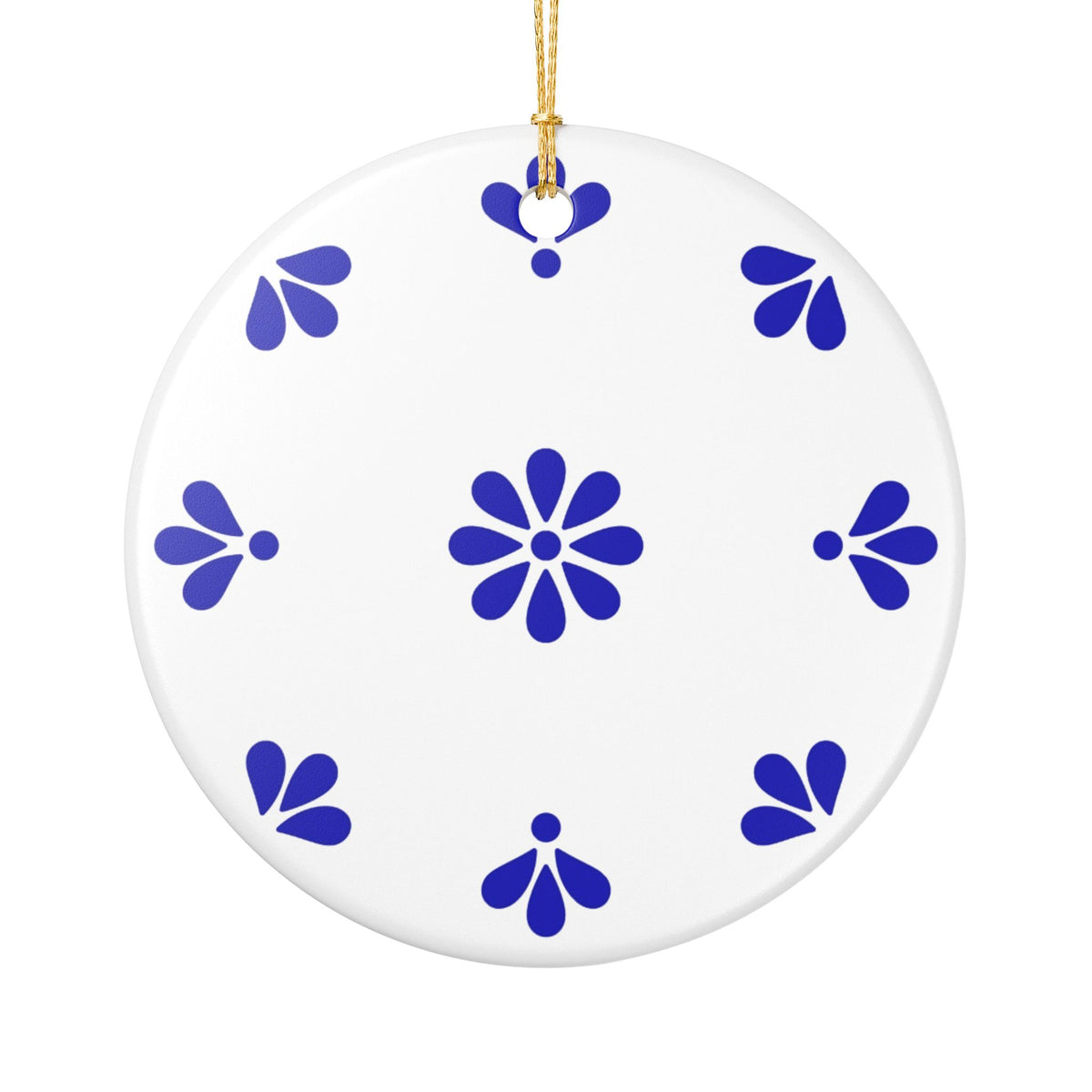 Personalized Mexican Talavera Style2 - Ceramic Double Sided Ornament