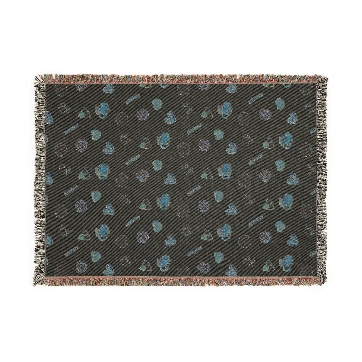 Atole & Pansito Woven Blanket With Fringe Trim