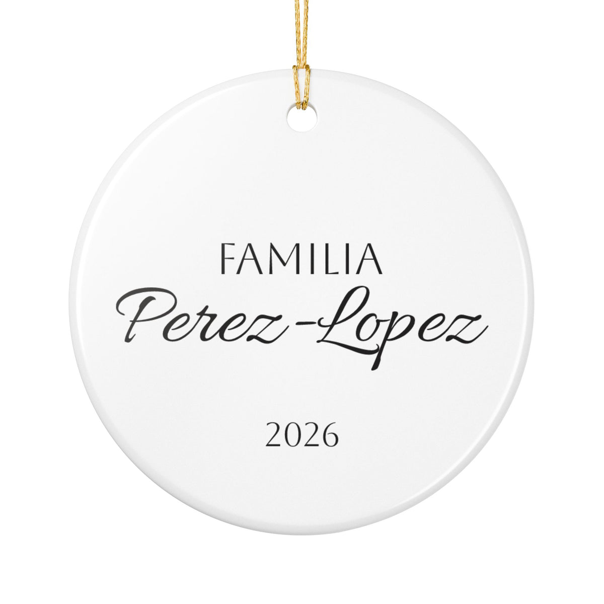 Personalized Mexican Talavera Style3 - Ceramic Double Sided Ornament