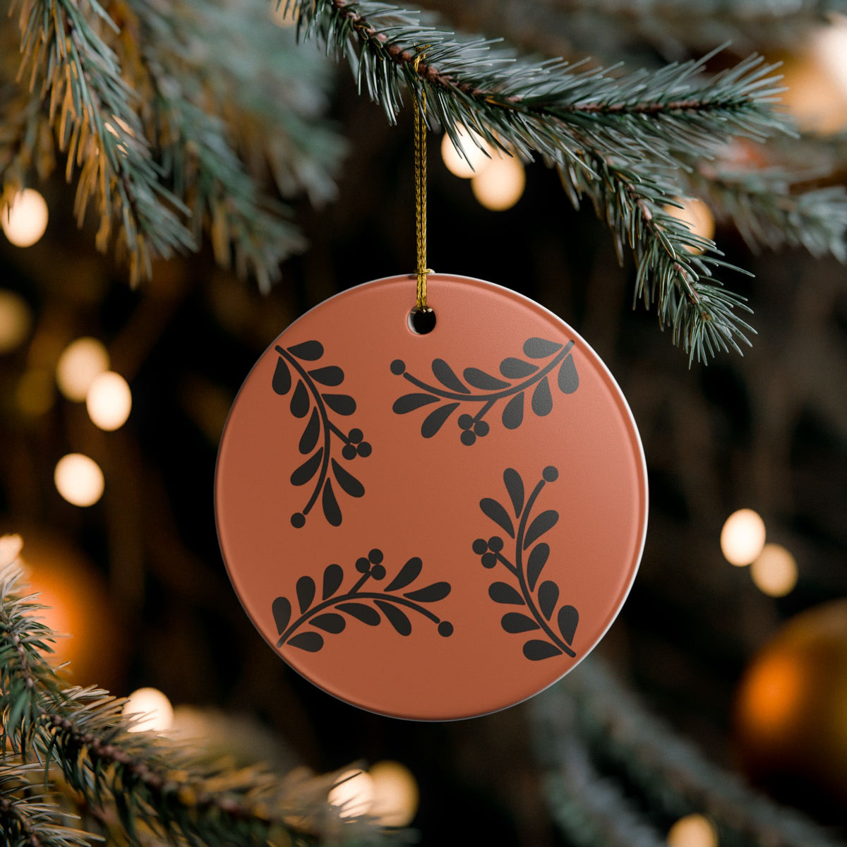 Personalized Mexican Barro Pintado Style6 - Ceramic Double Sided Ornament